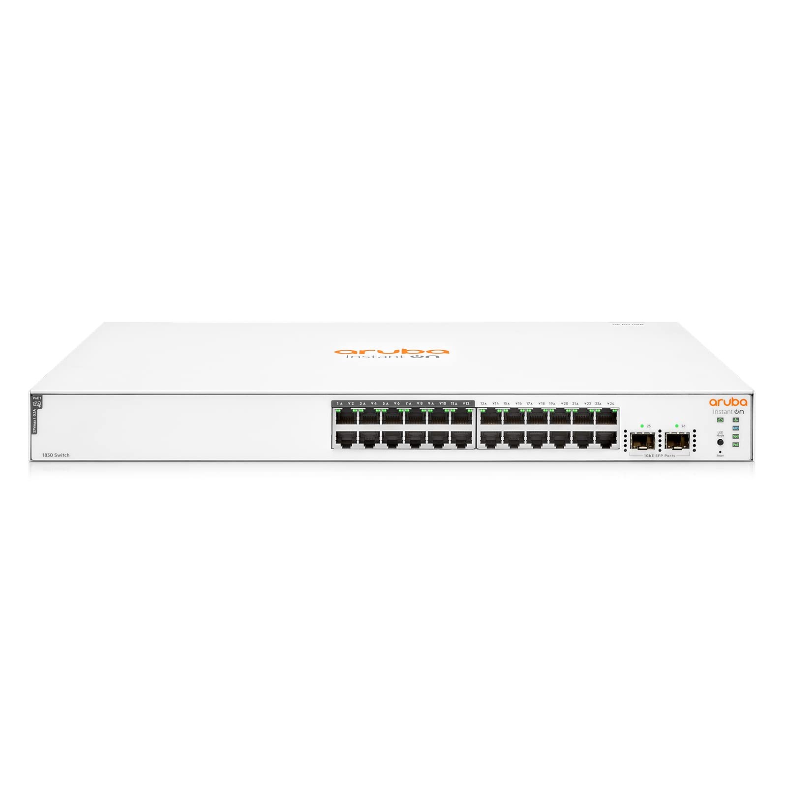 HPE Networking Instant On 1830 24G 12p Class4 PoE 2SFP 195W Switch (jl813a-aba)