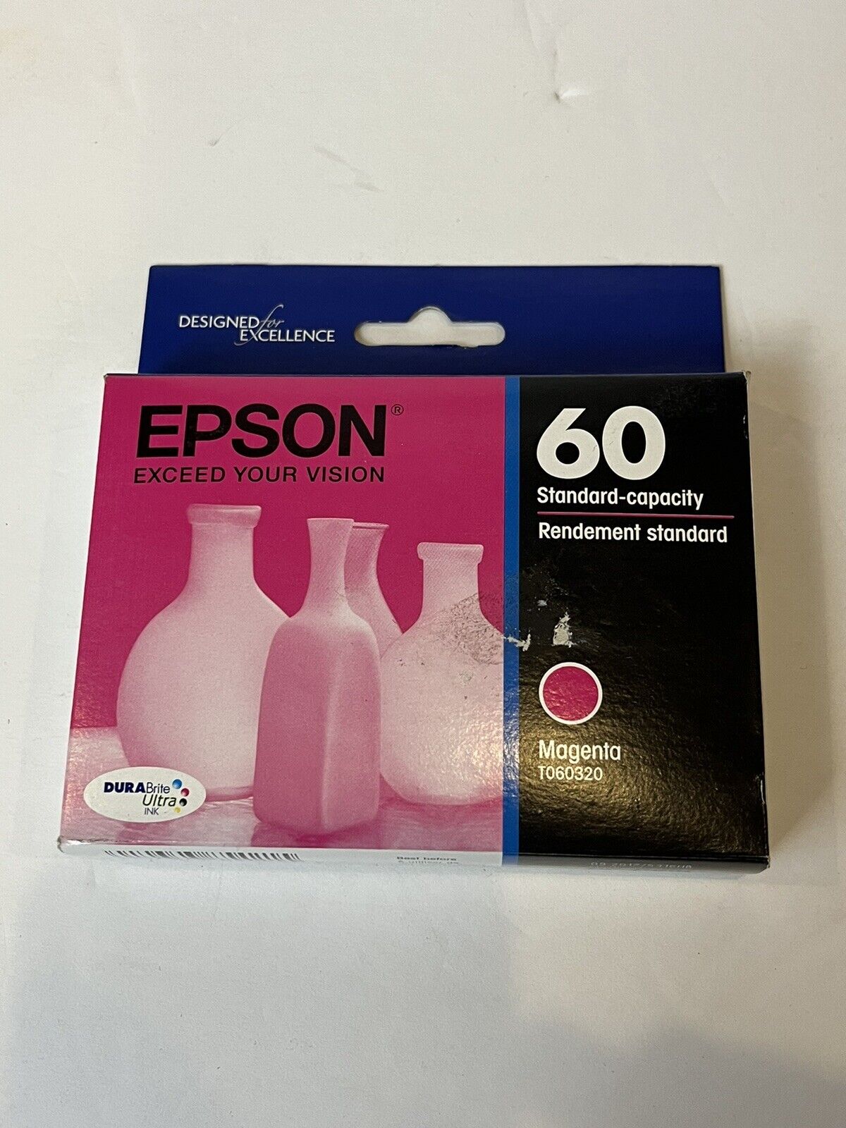 New (Expired) Epson 60 Standard Capacity Magenta Ink Cartridge for Stylus or CX