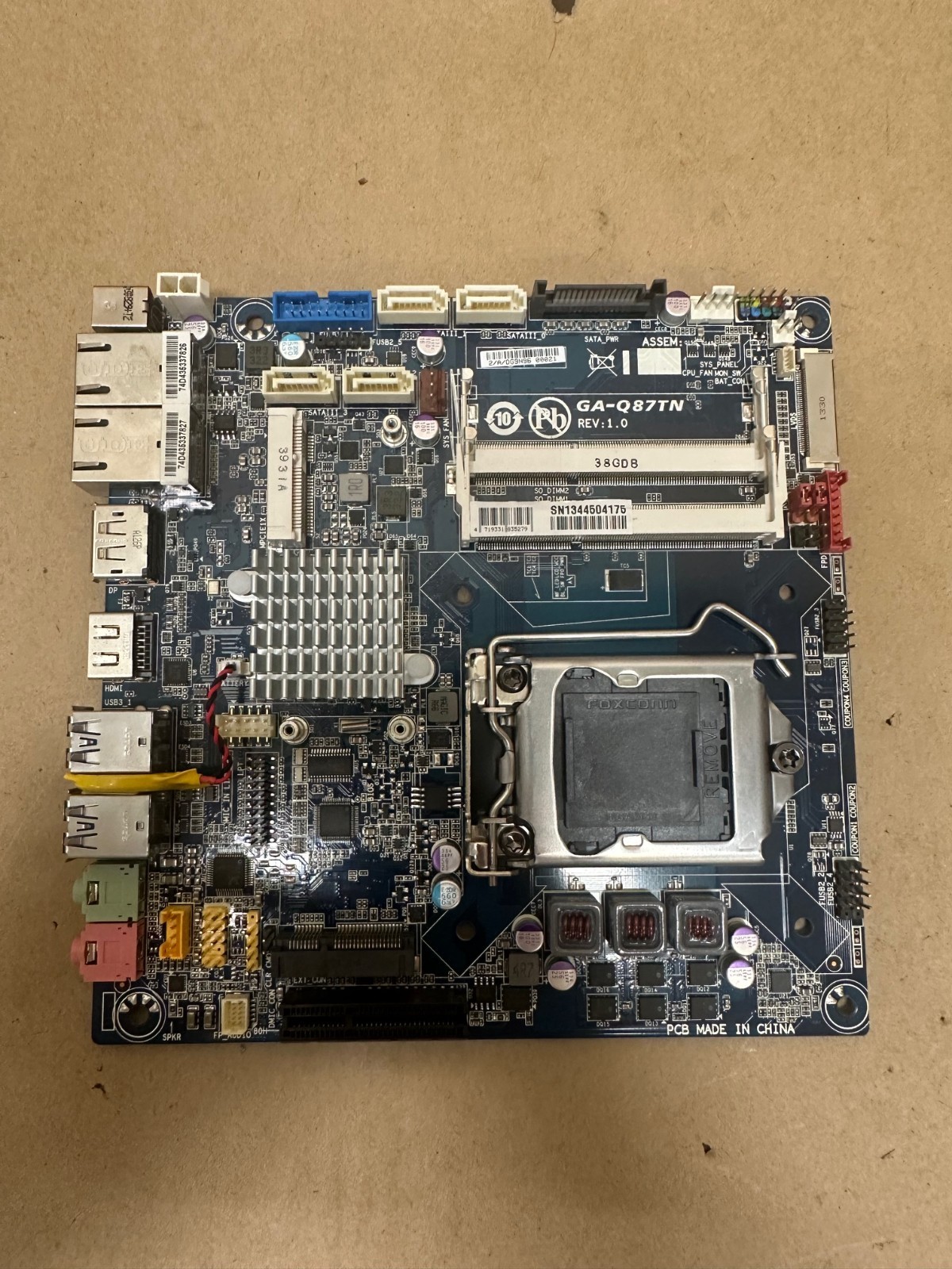 Gigabyte GA-Q87TN CPU Board *NEW*