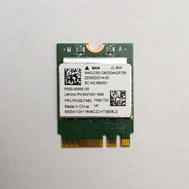 Lenovo Realtek RTL8821AENF M.2 802.11ac Wireless Card 433Mbps FRU 00JT482