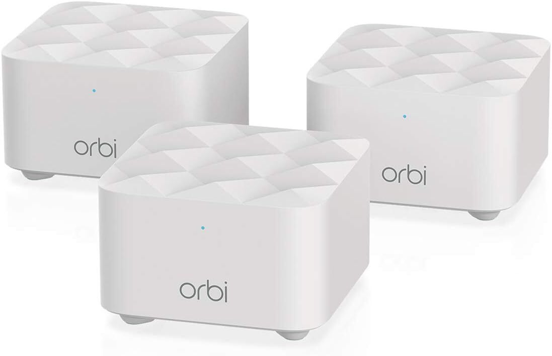 ORBI RBK13 (RBR10 Router + 2x RBS10 Satellites) AC1200 Wifi Mesh Router - White