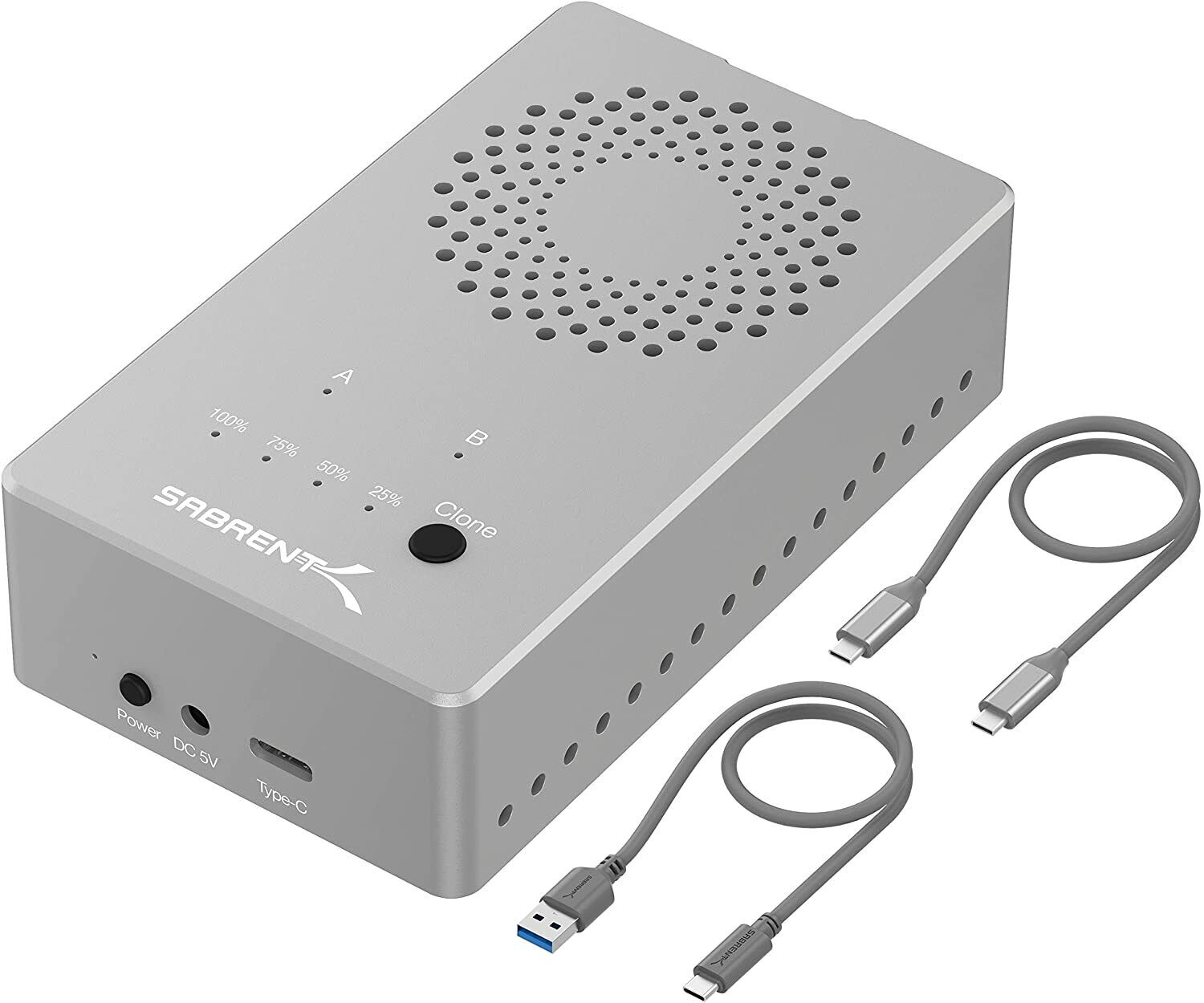 Sabrent Tool-Free USB Type-C Dual Docking Station for PCIe NVMe M.2 SSDs EC-SSD2