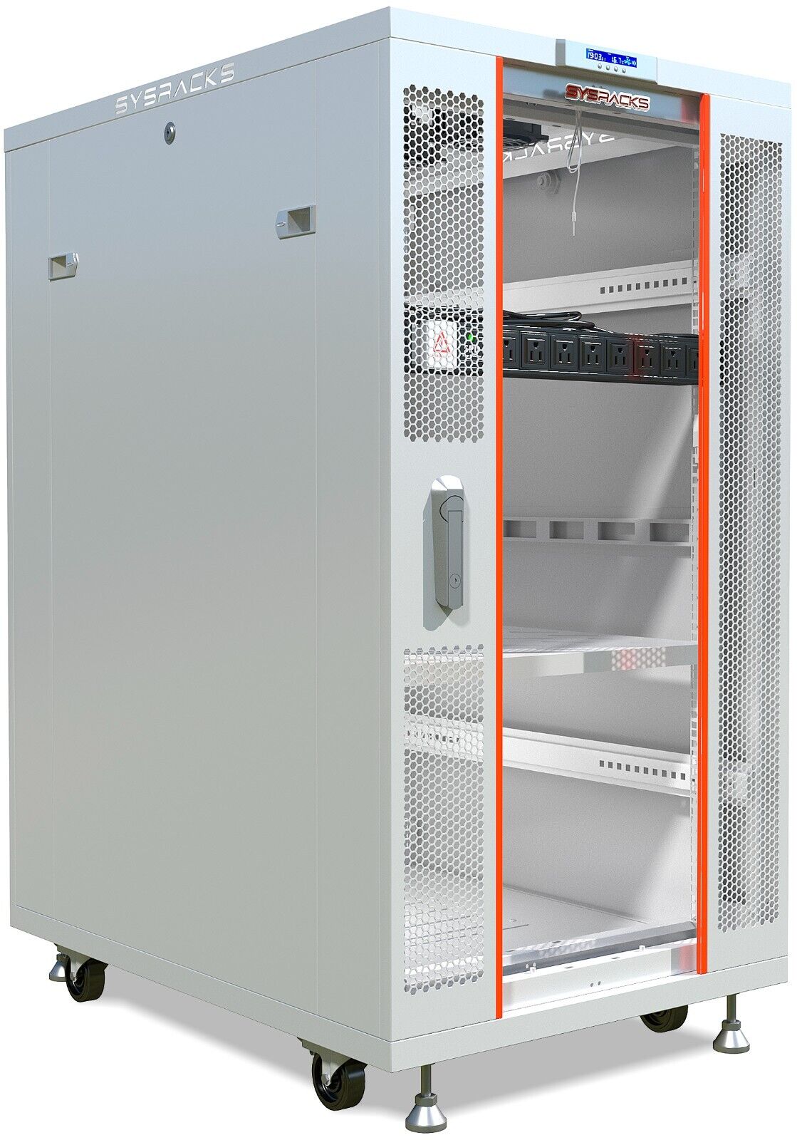 Server Rack 27U Enclosed 35-Inch Deep Cabinet Locking Networking Data Enclosure