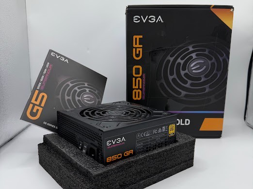 EVGA SuperNOVA 850 GA 80 Plus Gold 850W fully modular power supply unit NO CORDS