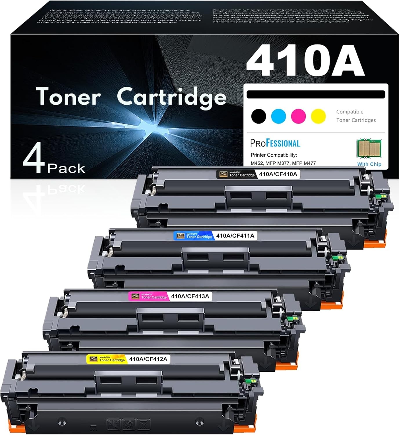 410A High Yield Toner Cartridges HP Compat