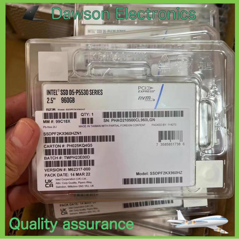 New Intel SSD D5-P5530 960GB U.2 SSDPF2KX960HZN1 Series DC NVME PCIe4.0 X4