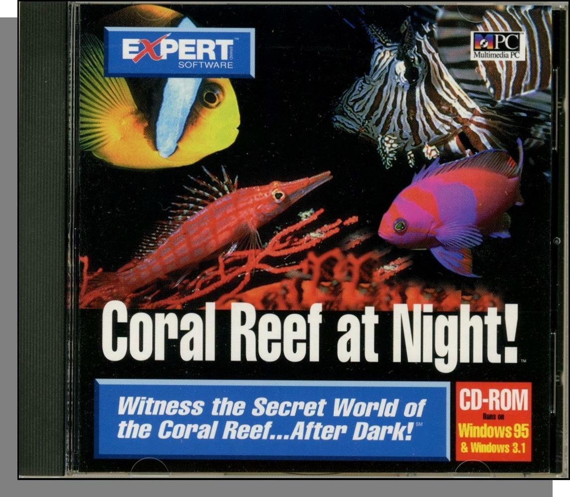 Coral Reef at Night (1995) - New Screensaver CD-ROM for Windows 95 