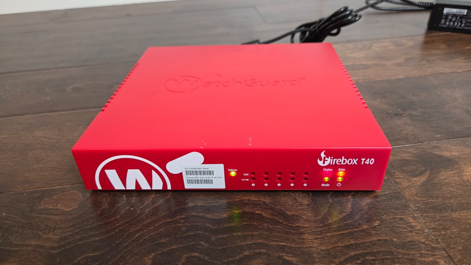 WatchGuard FireBox T40 Network Security/Firewall Appliance FS4AE5 W/ Power Cord
