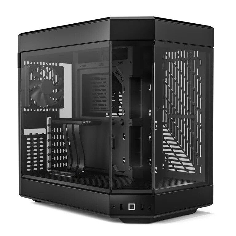 HYTE Y60 Mid-Tower ATX Computer Gaming Case with PCIE 4.0 Riser Cable (Black)