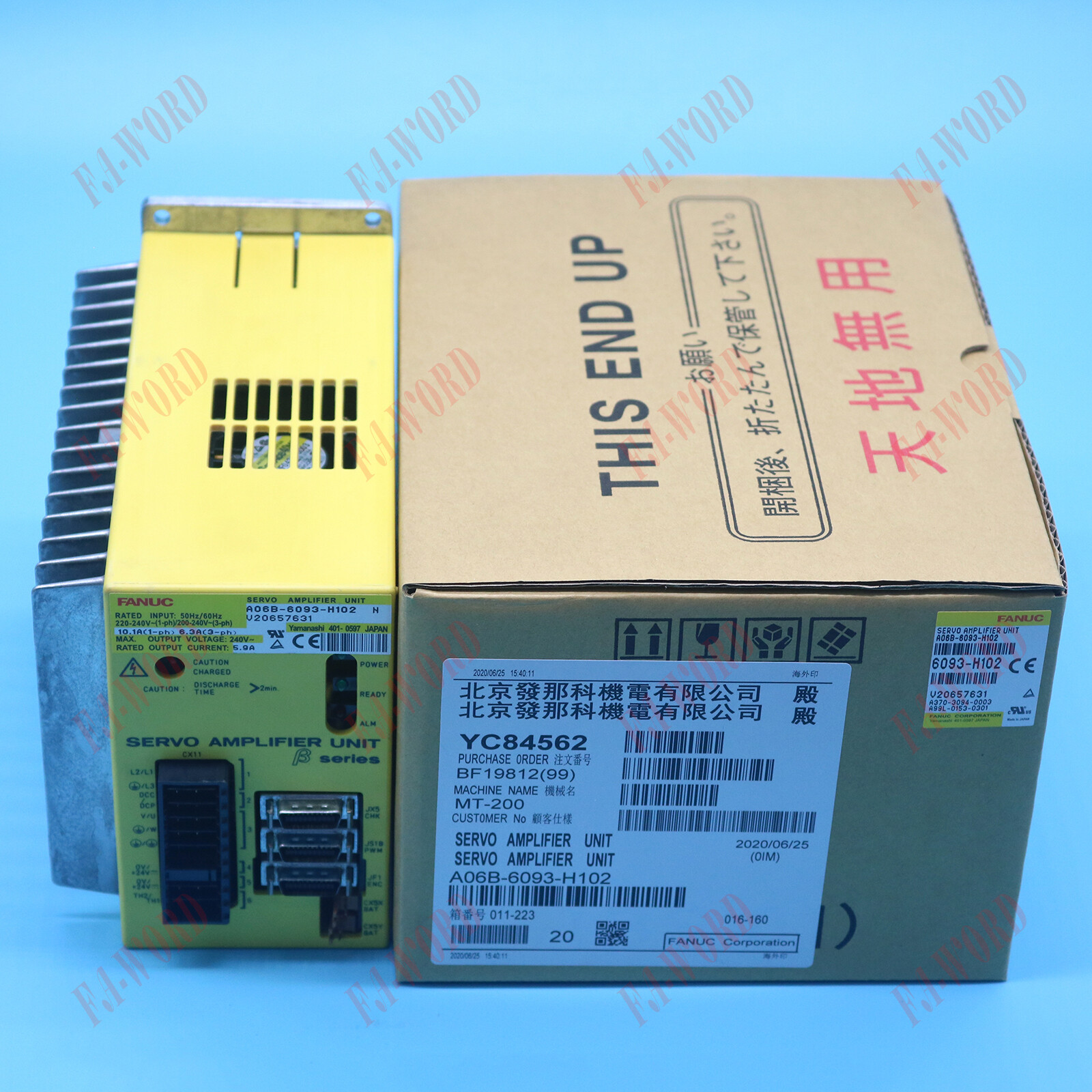 1PC A06B-6093-H102 FOR FANUC SERVO AMPLIFIER UNIT NEW Via DHL or FedEX