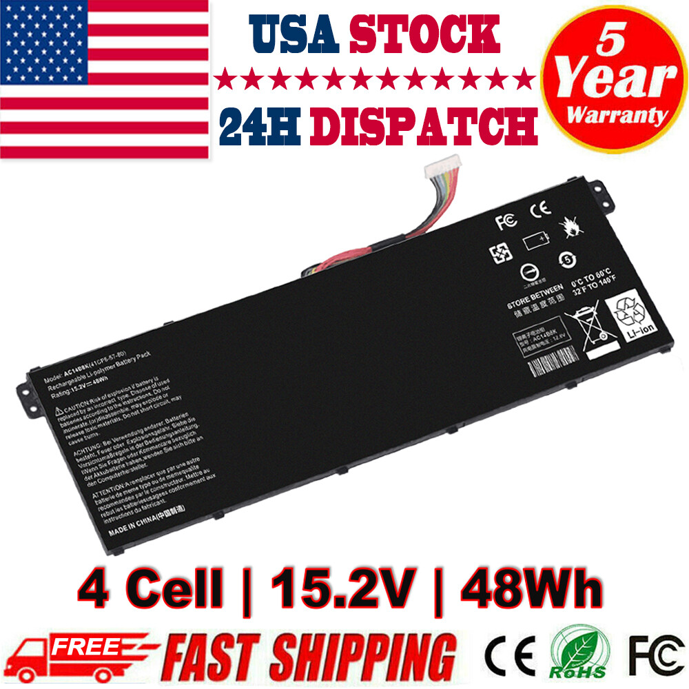 For Acer Aspire ES1-511 512 V3-371 E5-771G Battery AC14B3K AC14B8K 4ICP5/57/80