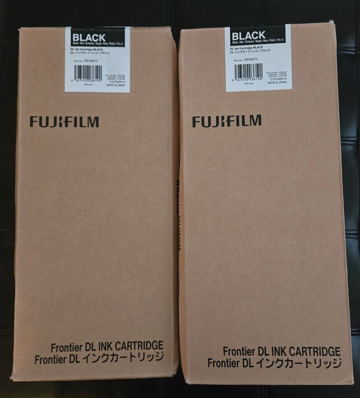 12 FujiFilm Frontier DL Ink Cartridges C13T629110 Black For DL 400/410/430/450