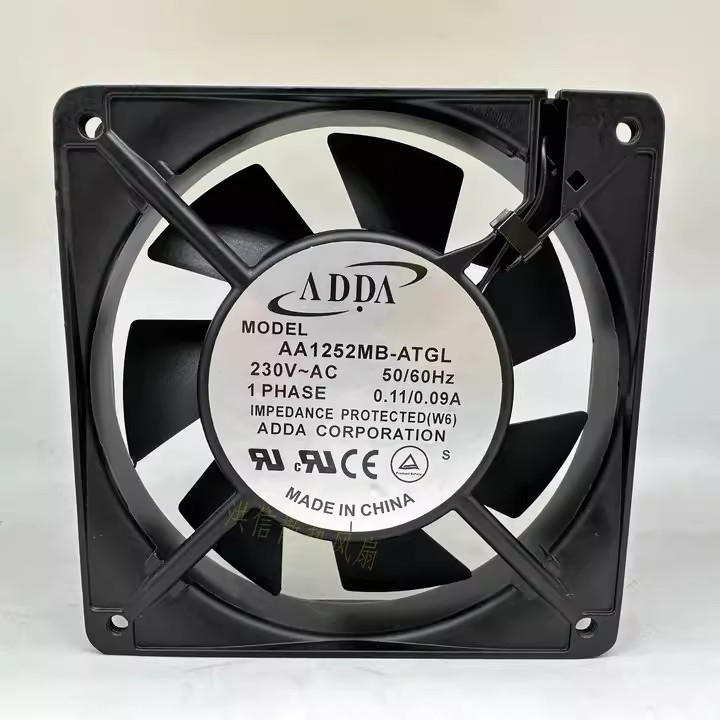 1PCS ADDA 12025 AA1252MB-ATGL 230V 0.11/0.09A 120x25mm Cooling Fan