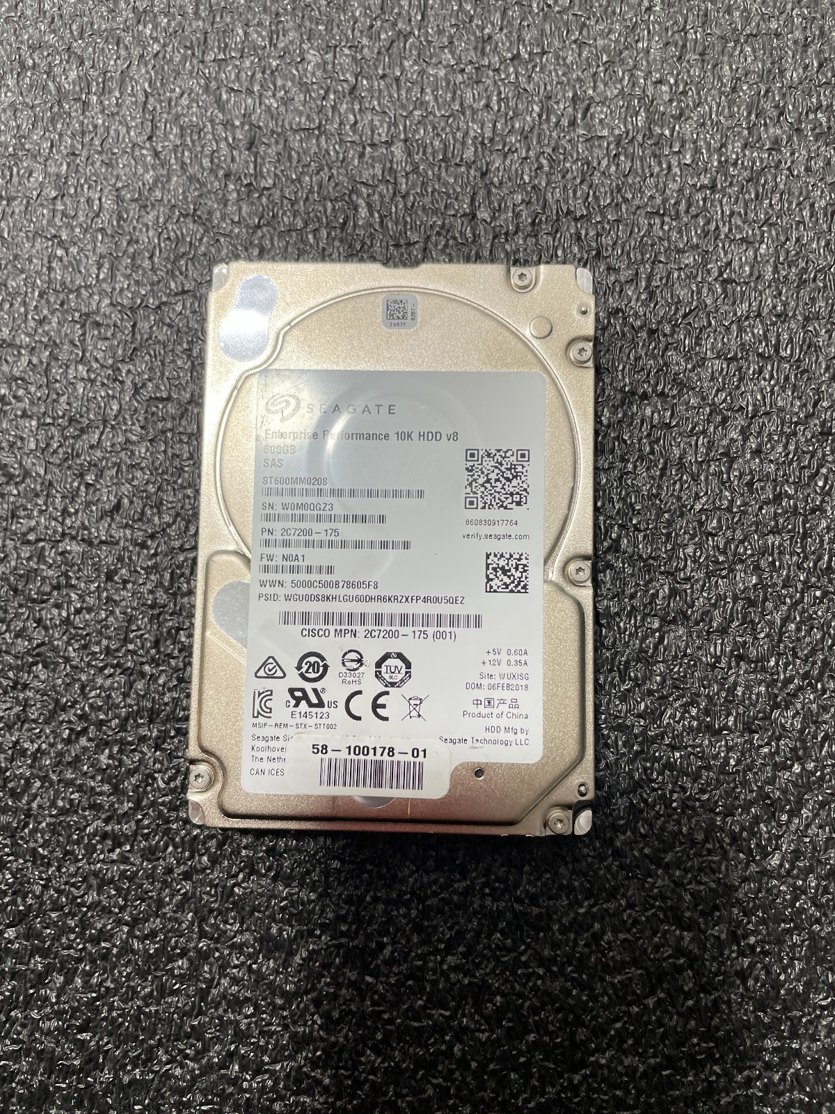 Seagate  ST600MM0208 600 GB SAS  2.5  Server Hard Drive