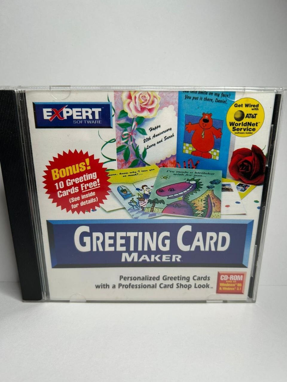Vintage 1995 Expert Software Hudson Riverworks Greeting Card Maker CD-ROM