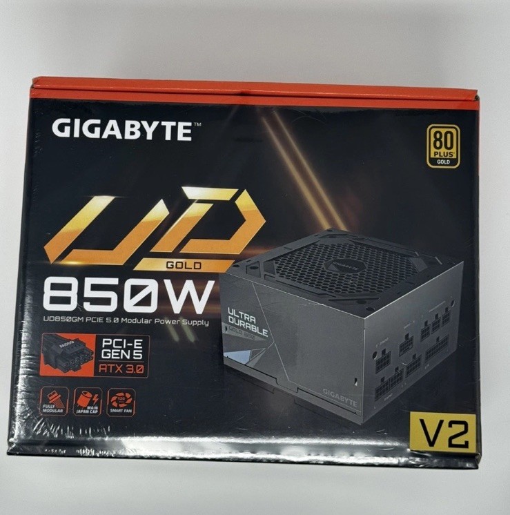 Gigabyte GP-UD850GM PG5 850W Gold ATX 3.0 PCIe 5.0 Modular PSU – New Sealed