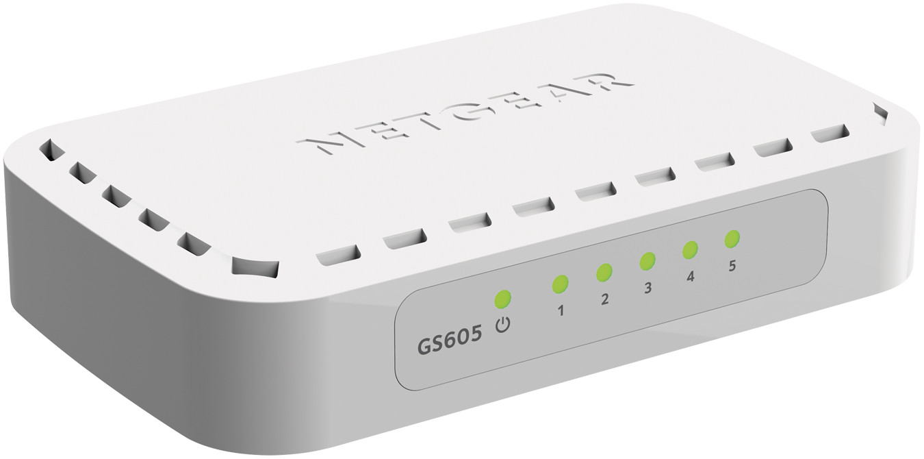 NETGEAR 5 Port Gigabit Ethernet Switch (GS605NA)