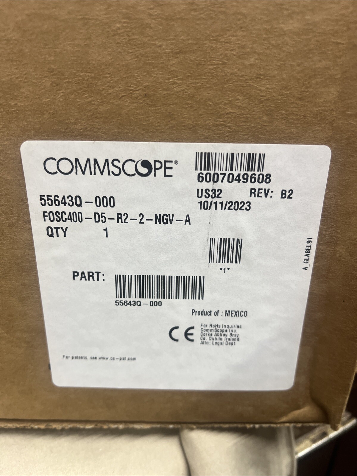 New Commscope FOSC 400 D5 Fiber Optic Splice Closure FOSC400-D5-R2-2-NGV-A