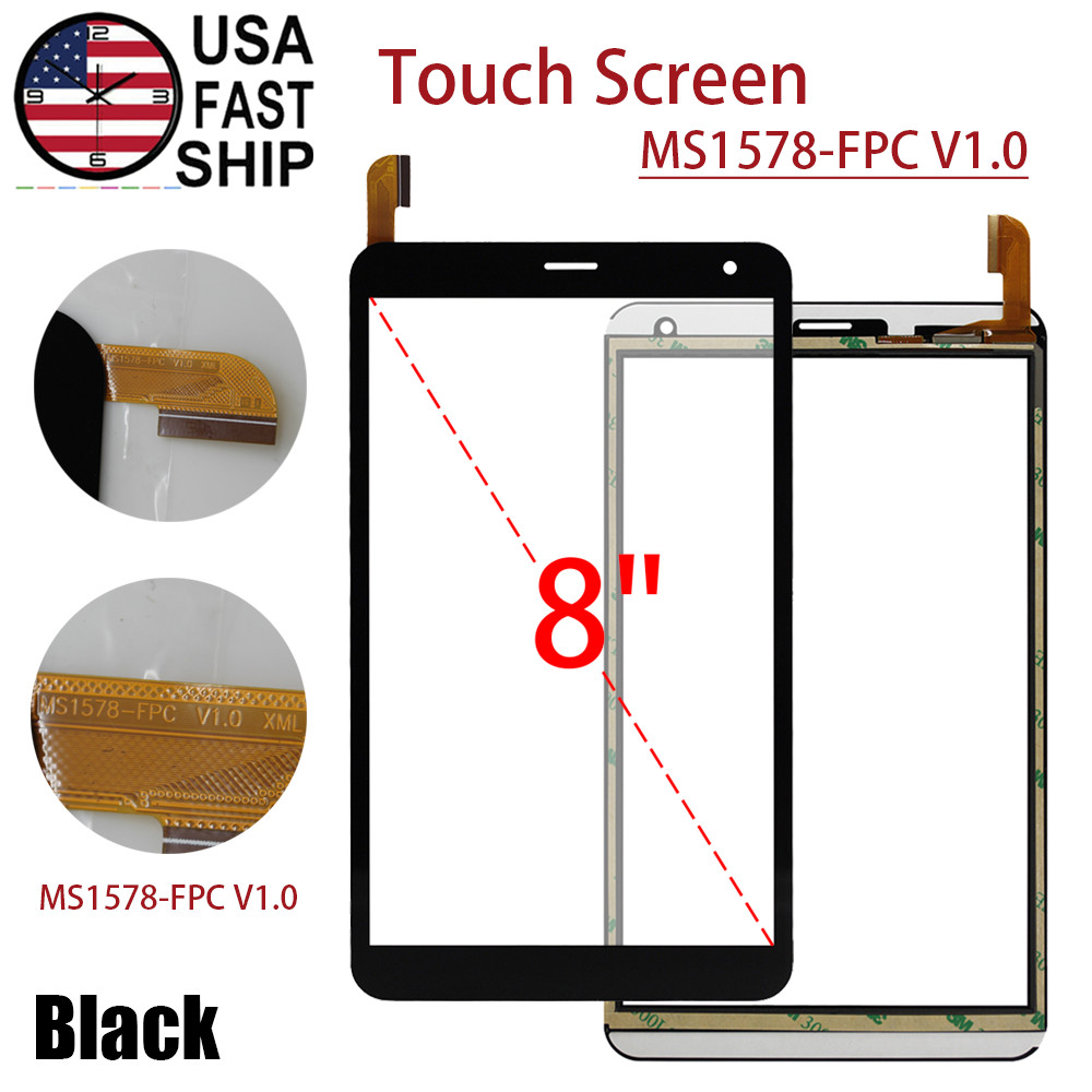 Digitizer Touch Screen Glass Panel Replacement For 8 inch Tablet MS1578-FPC V1.0