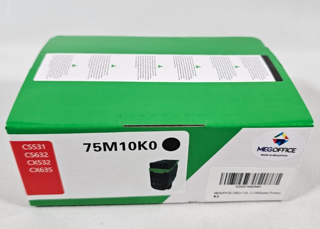 For Lexmark CS531 CS531dw CX532 CX635 CX532adwe CS632 1x Toner Cartridge Black