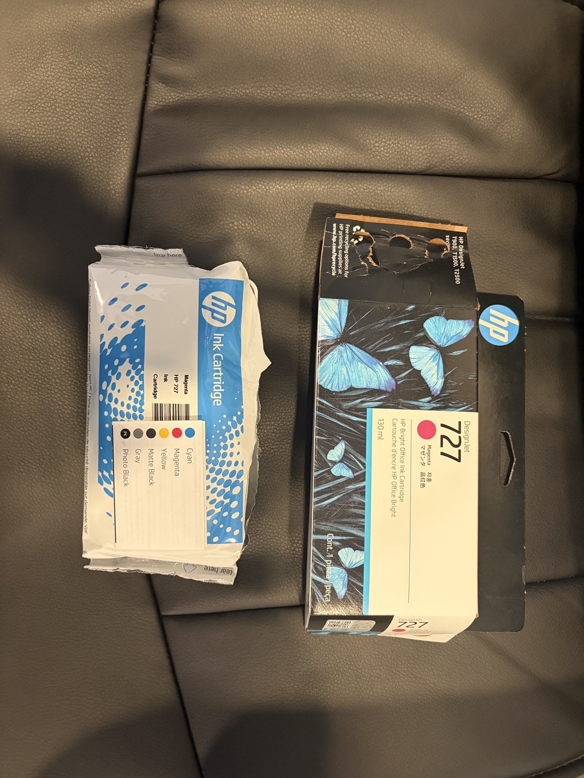 HP 727 Magenta Ink Cartridge - F9J77A-open but never used
