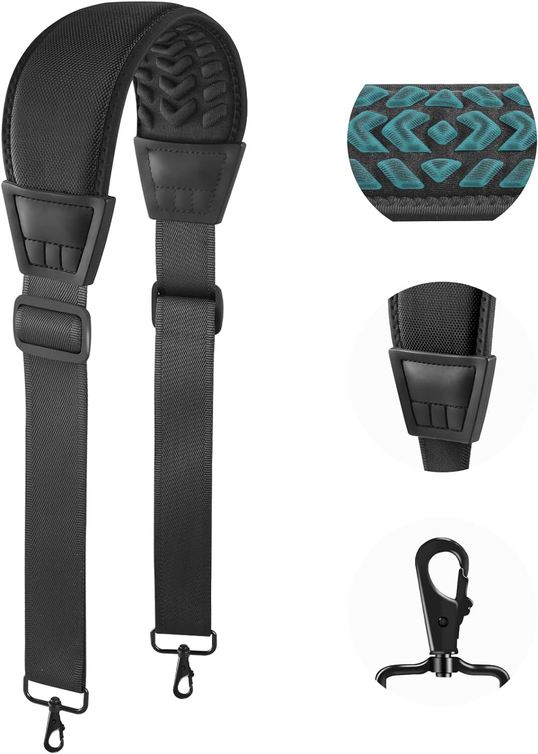 3D Air Cushion Ultra Comfortable Bag Strap, 67" Thicken Shoulder Strap with... 
