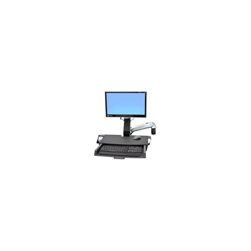 ERGOTRON STOCK 45-260-026 STYLEVIEW SIT-STAND COMBO ARM WITH WORKSURFACE