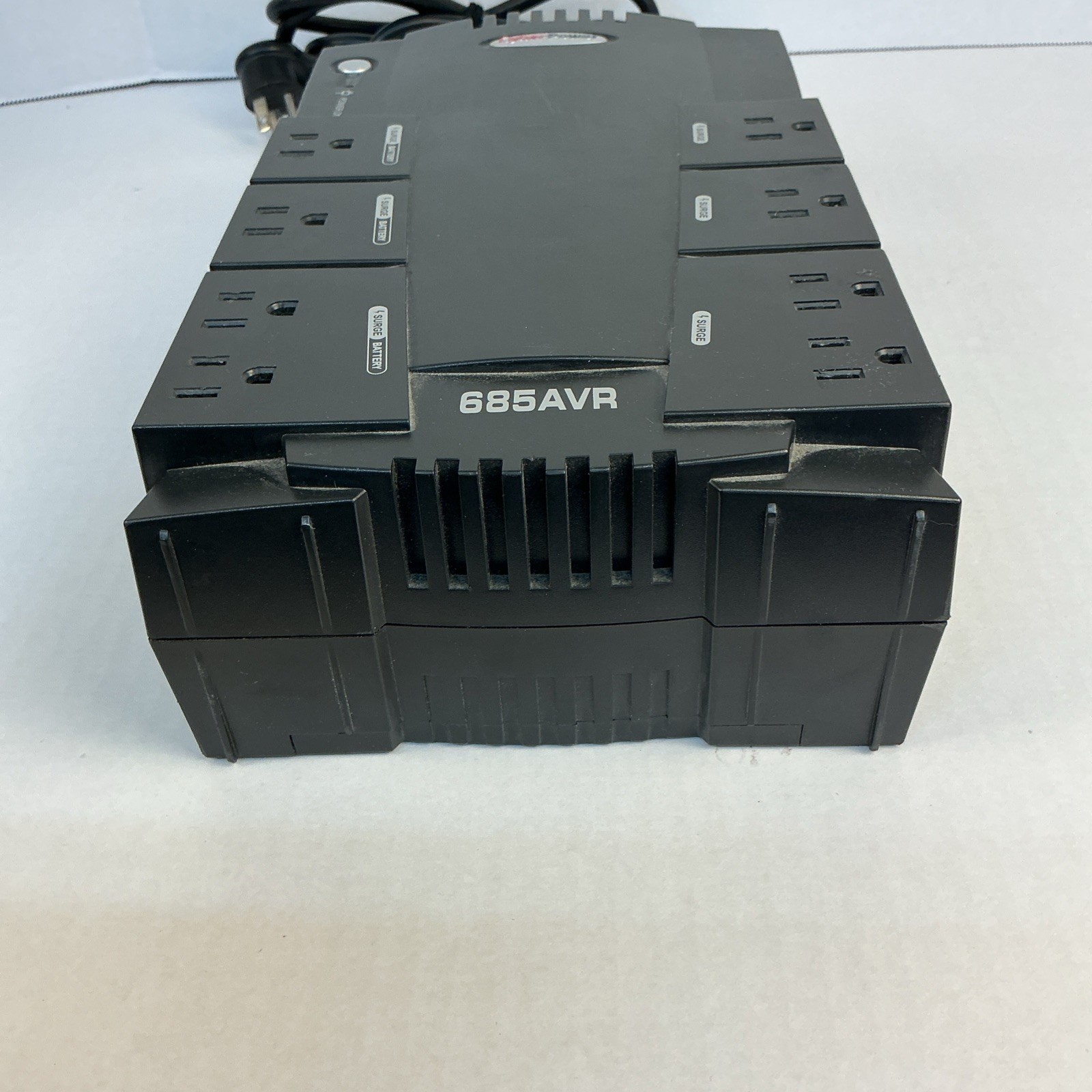 CyberPower 685AVR Battery Backup UPS Surge Protector – No Battery – Powers On