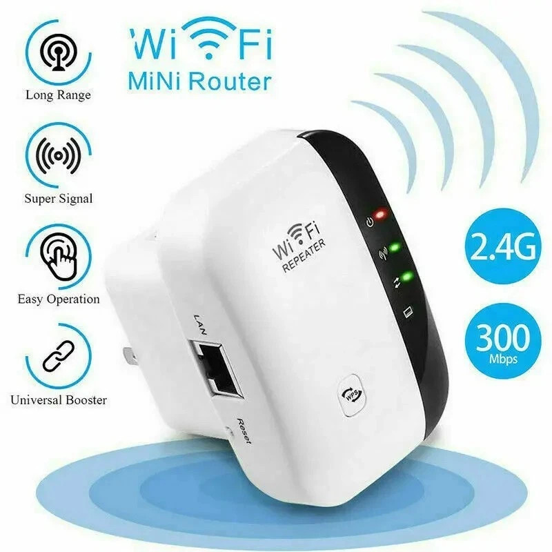 Extensor de alcance WiFi, Amplificador de Internet, Repetidor de Señal Router
