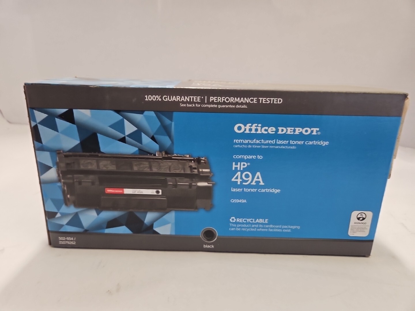 NEW Office Depot HP 49A Laser Toner Cartridge color black Q5949A Govt. Surplus