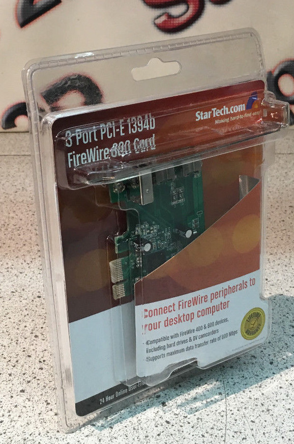 StarTech 3-Port PCI-E 1394b FireWire -800 Card