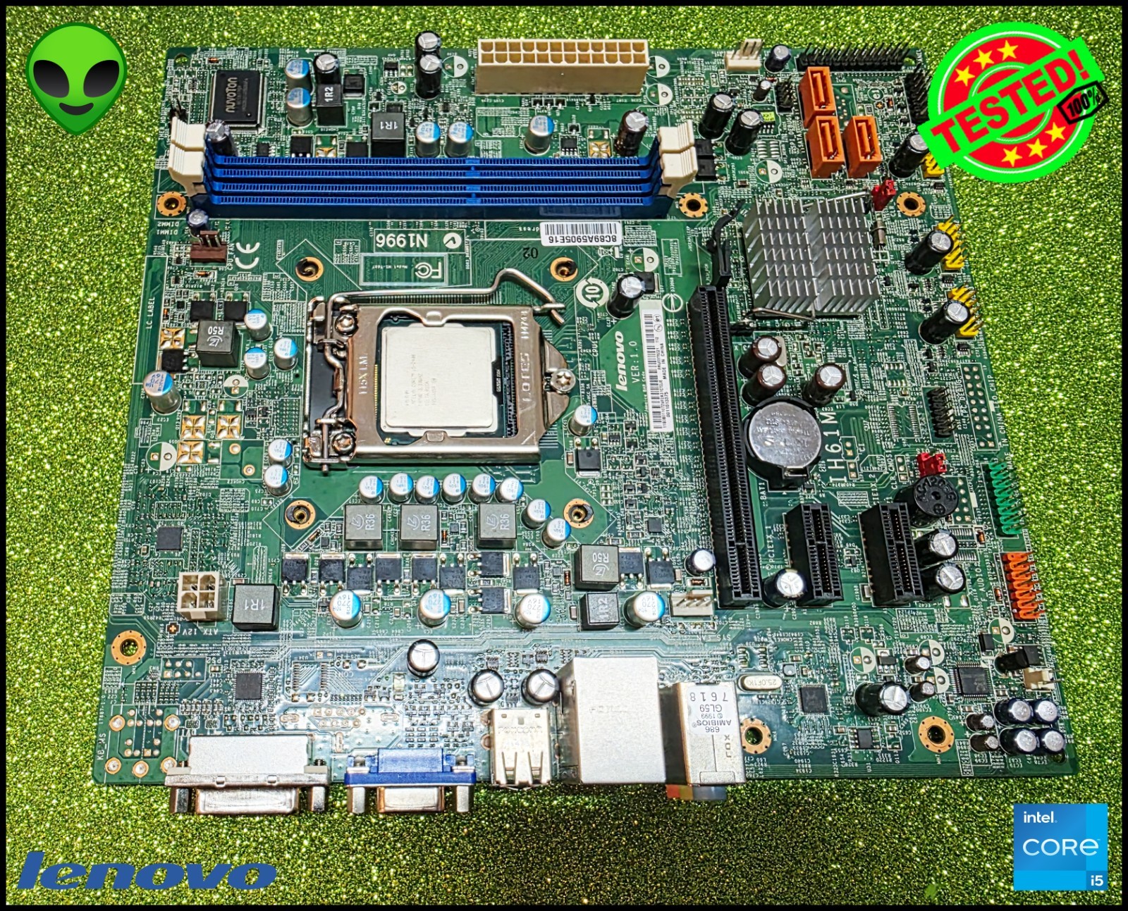 Lenovo IH61M VER. 1.0 SOCKET 1155 MOTHERBOARD + INTEL CORE I5-2400