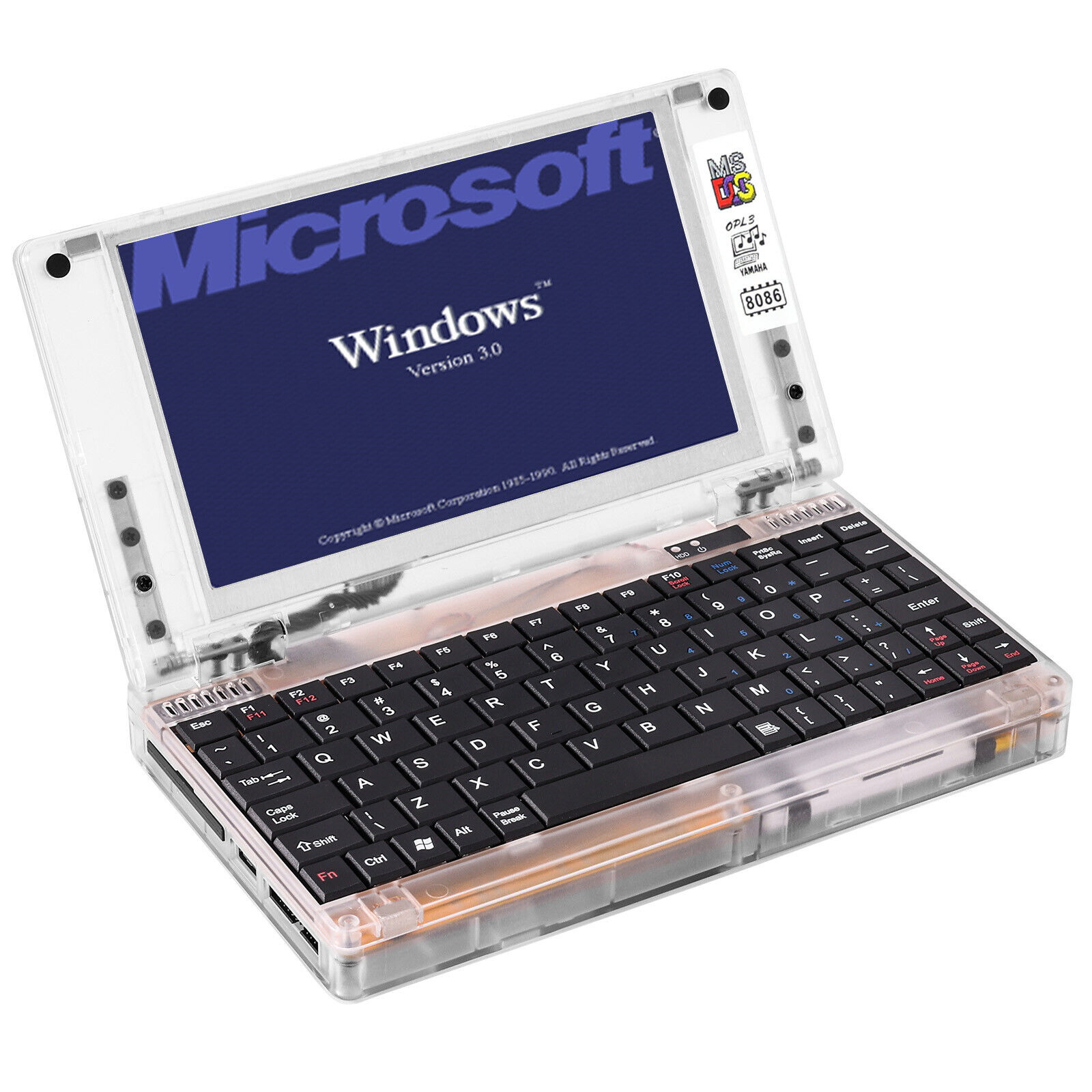 Retro Pocket8086 Windows3.1 CPU XT PC Laptop Computer 8088 LCD Screen Integrated