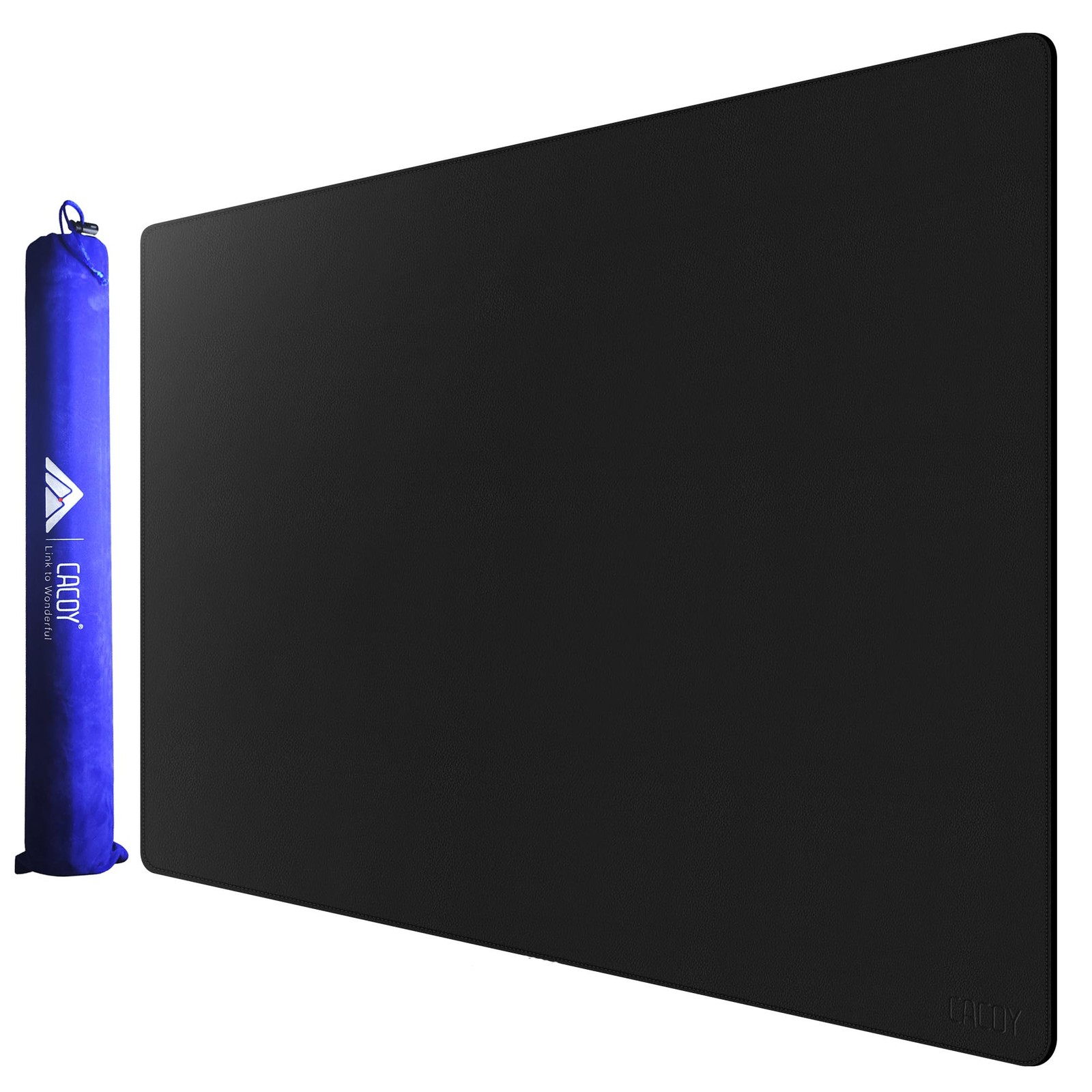 40x24 Inch Black Large PU Leather Desk Mat Waterproof Protector Mousepad Home