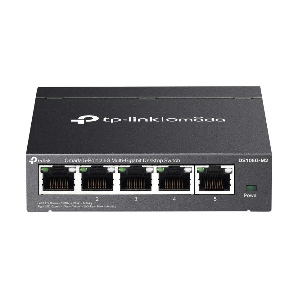 TP-Link DS105G-M2 | Omada 5-Port 2.5Gbps Multi-Gigabit Unmanaged Desktop Switch
