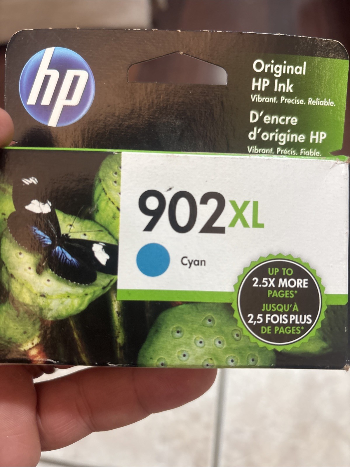 NEW Genuine OEM HP 902XL Cyan Color High-Capacity Ink Cartridge Exp. 10/2022