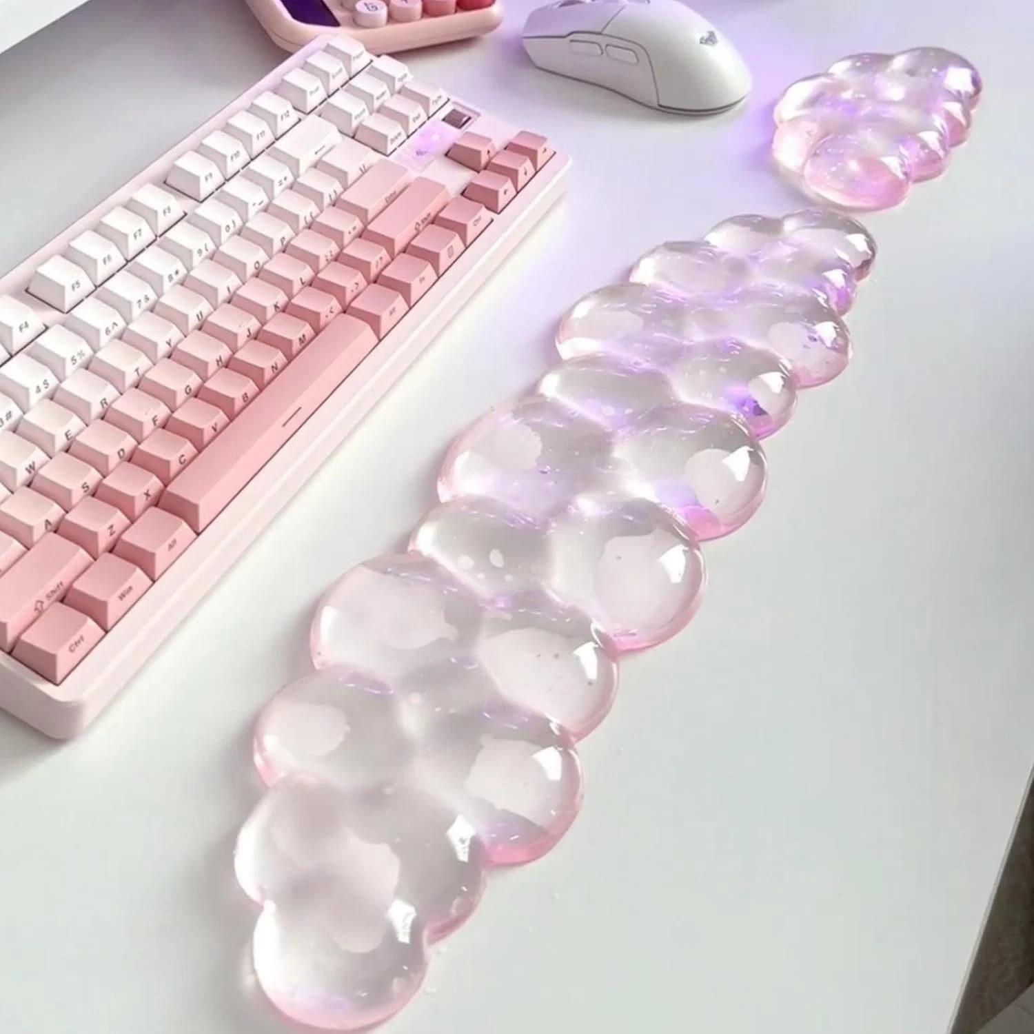 Mouse Pad with Wrist Rest, Soft Cloud Gel Keyboard Mouse Pad Set with Hand Wr