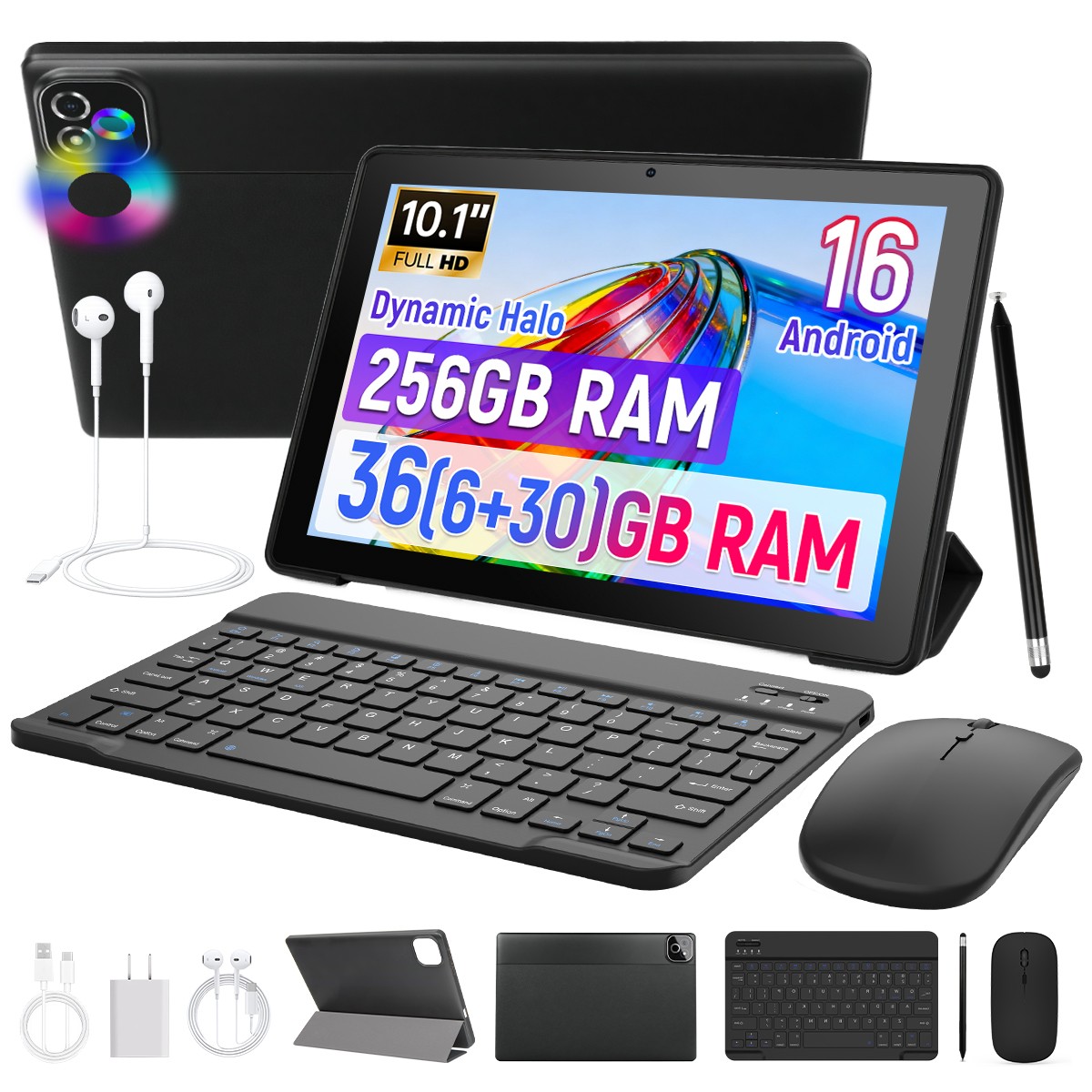 2026 Newest Tablet Android 16 Tablet 32GB RAM+256GB ROM Octa-Core 2.0G+WiFi 5G