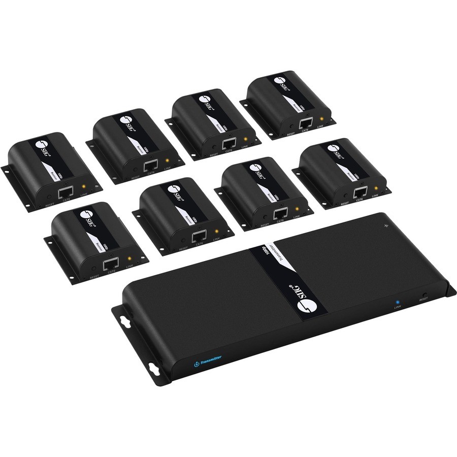 SIIG 8-Port HDMI Splitter Over Cat6 Extender with IR 40M CEH24811S1