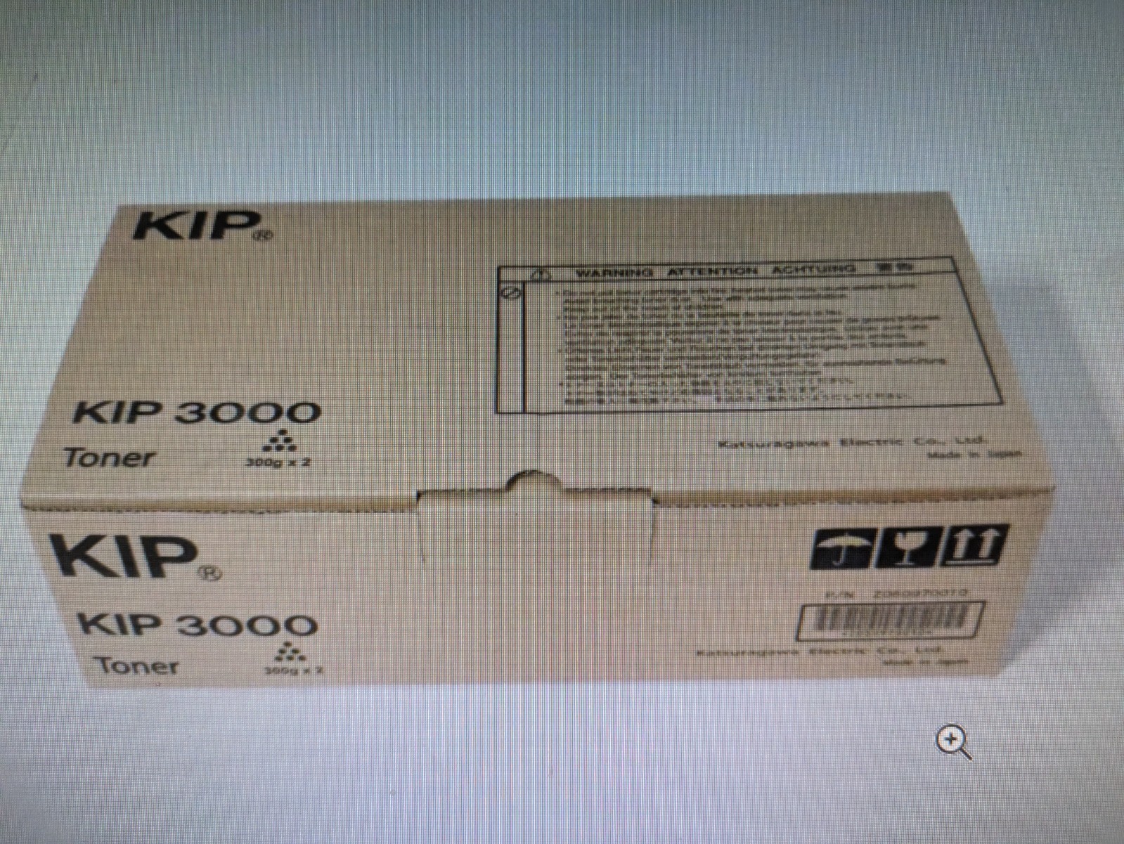 New KIP 3000 #Z050970010 OEM Toner Black 2-Pack