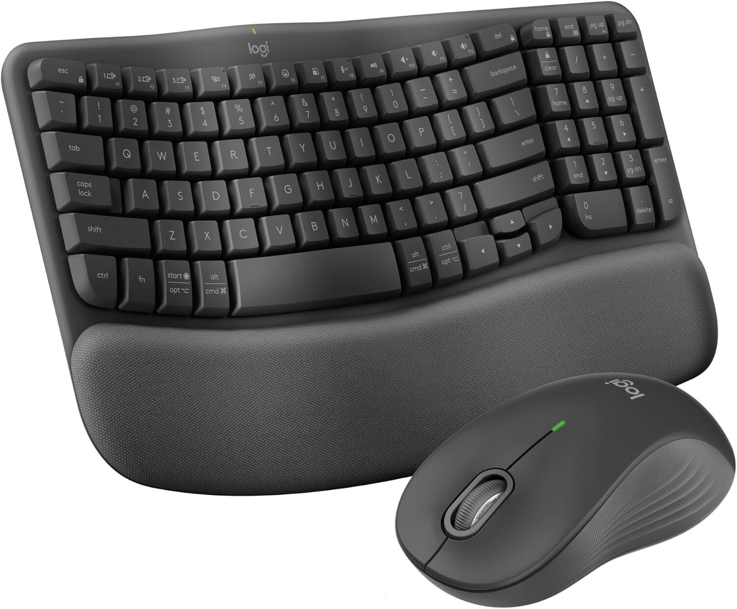 Logitech Wave Keys MK670 Combo Wireless Ergonomic Keyboard with Signature M550 L