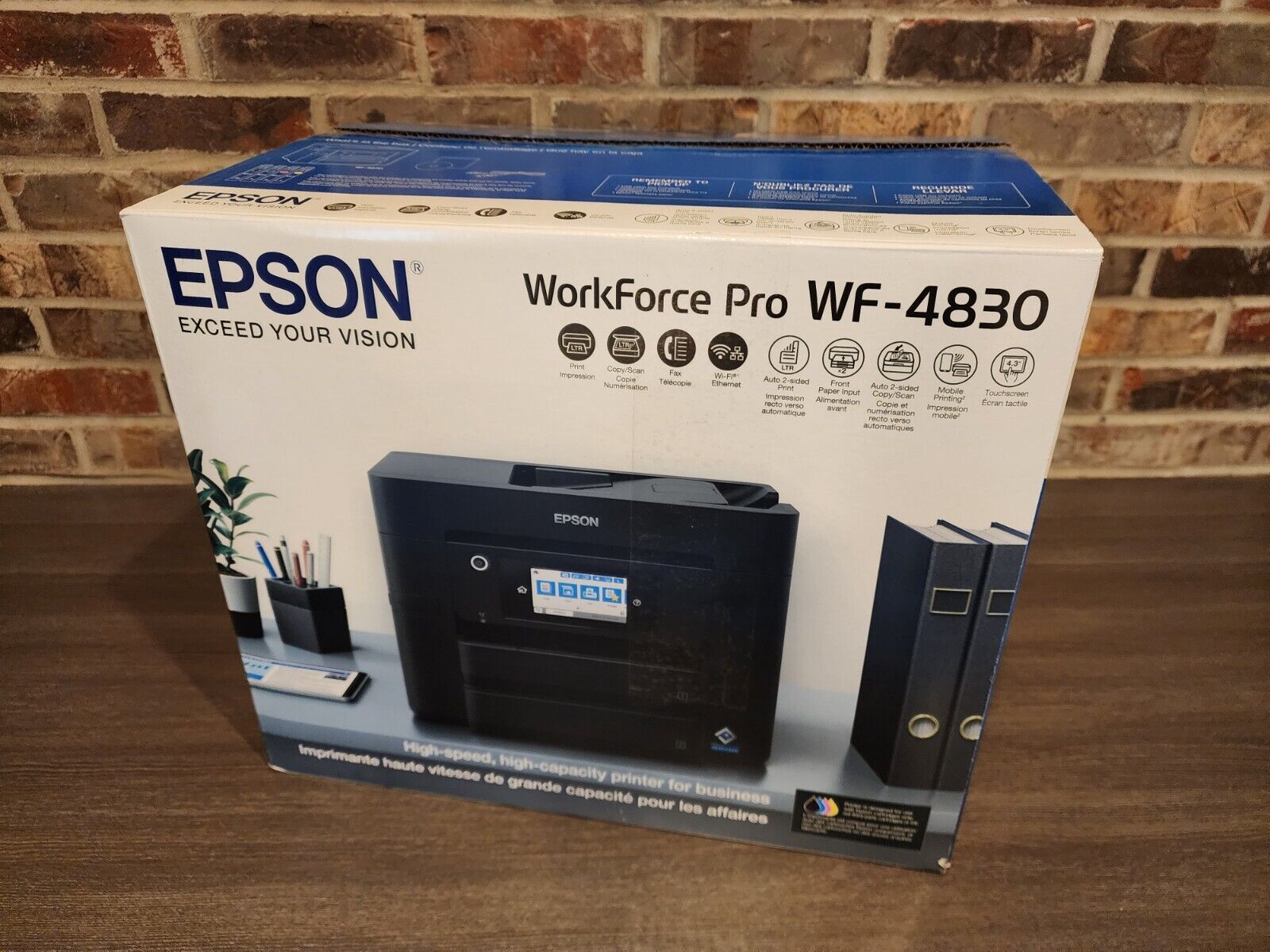 New Open Box Epson Workforce Pro WF-4830 Inkjet Color All-In-One Printer