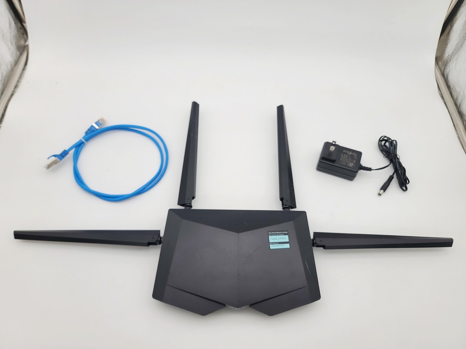 TENDA AC1200 SMART WIFI ROUTER, HIGH SPEED IPV6 DUAL BAND WIRELESS INTERNET AC6