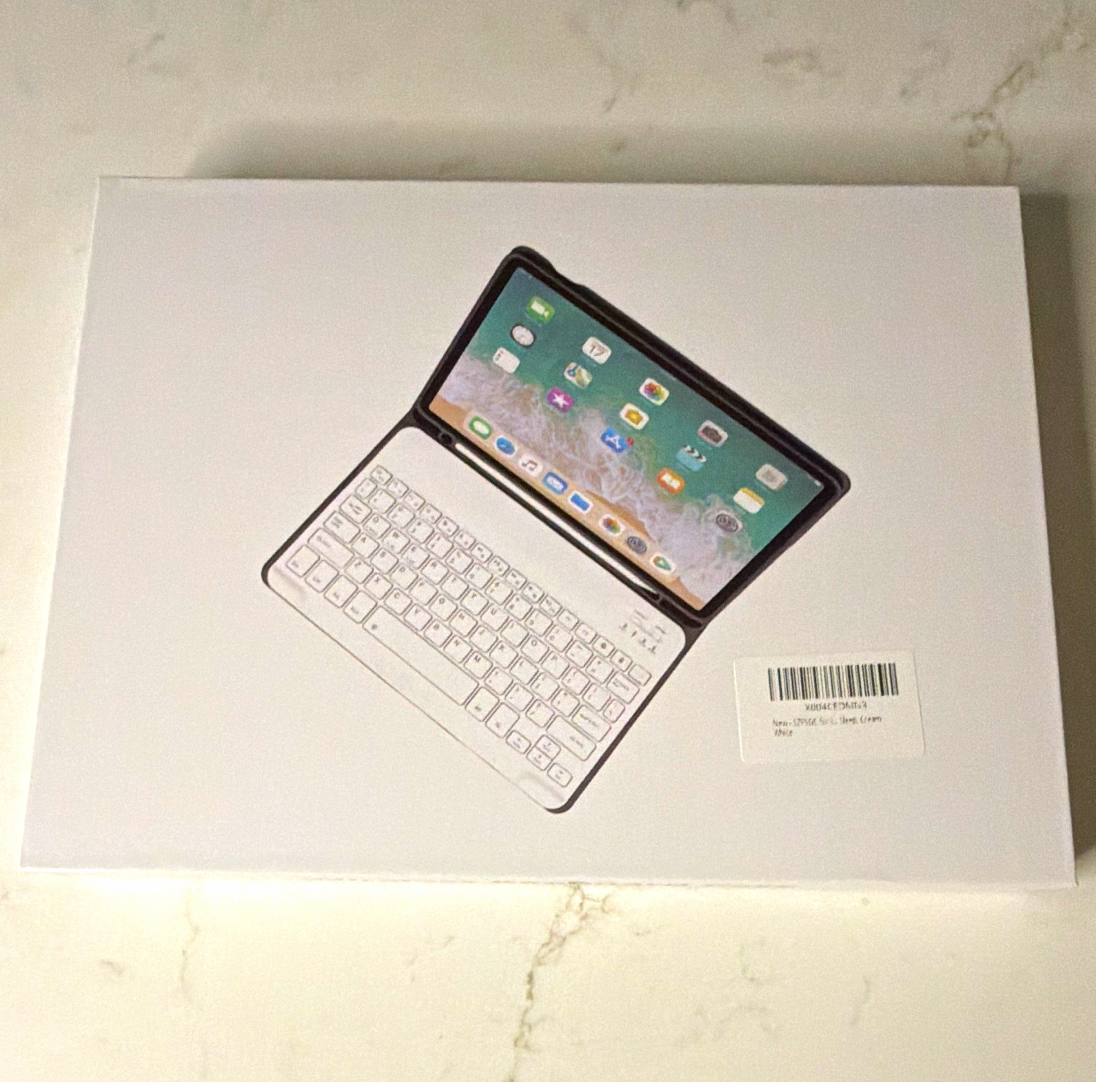 Wireless Keyboard Case Cream White