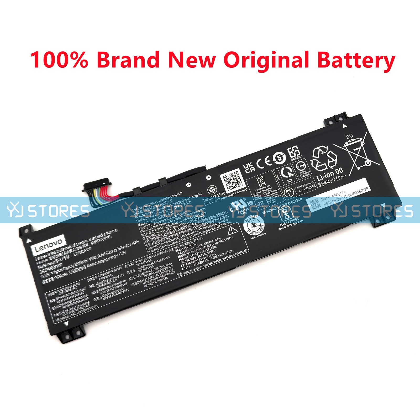 Genuine L21C3PC0 Battery for Lenovo IdeaPad Gaming 3 15IAH7 8SSB11F36375