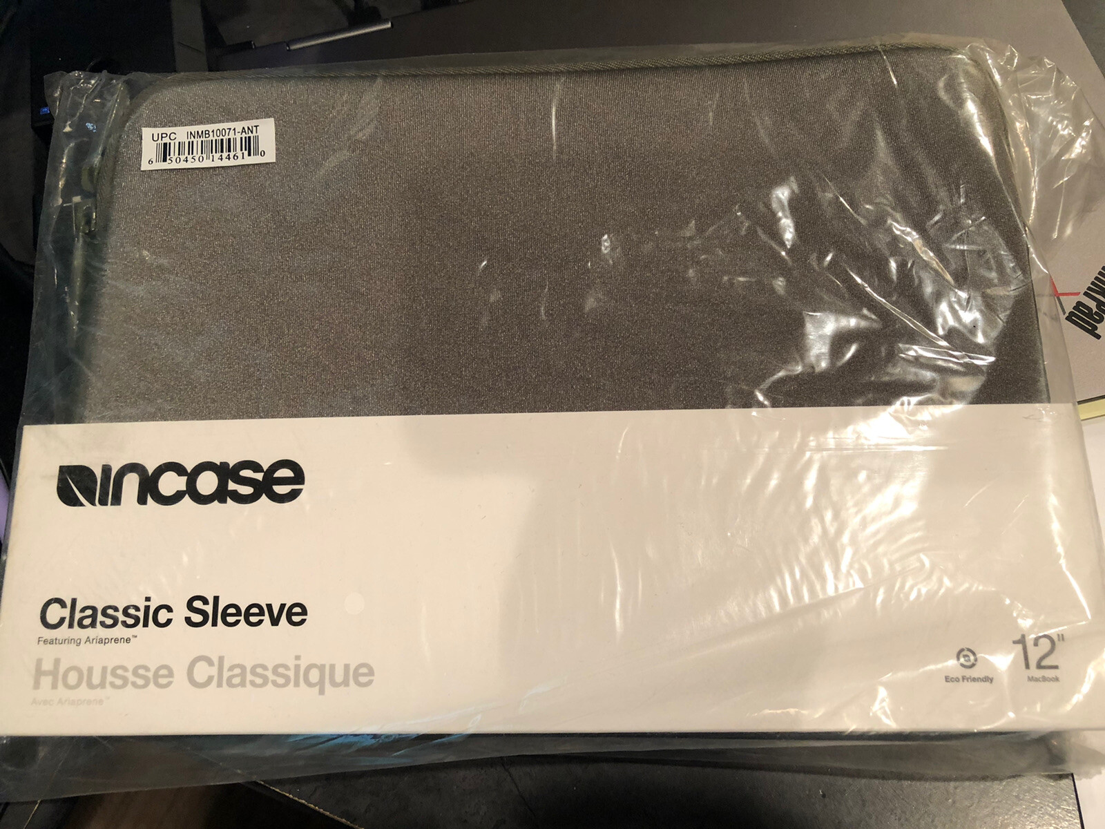 12" Universal MacBook Incase Classic Sleeve Featuring Ariaprene Color: Grey 