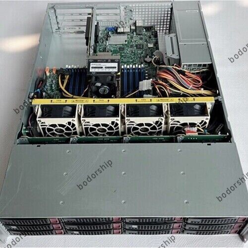 Supermicro H11SSW-NT Server 12X3.5"With AMD EPYC 7302 CPU, 128GB RAM, 1T M.2 SSD