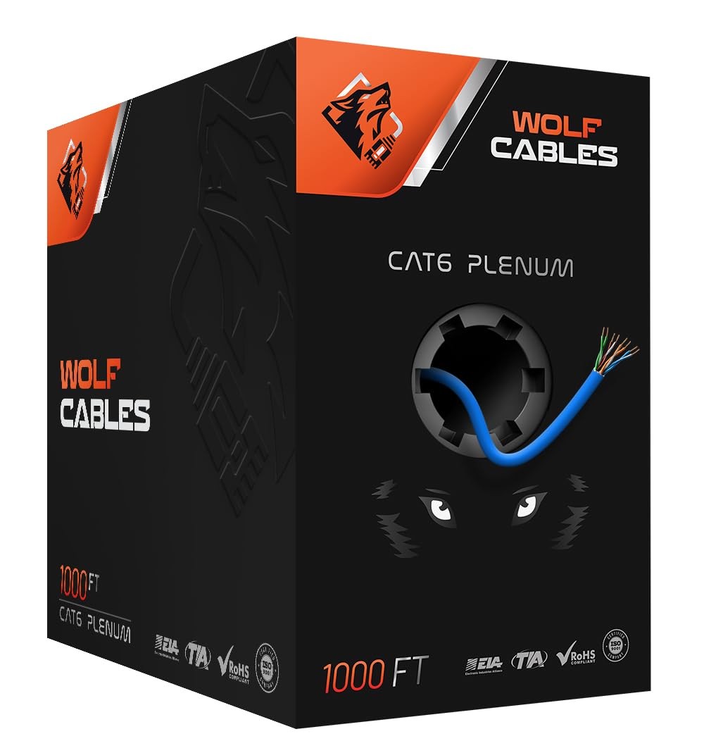 Cat6 Plenum CMP 23AWG Cable 1000ft