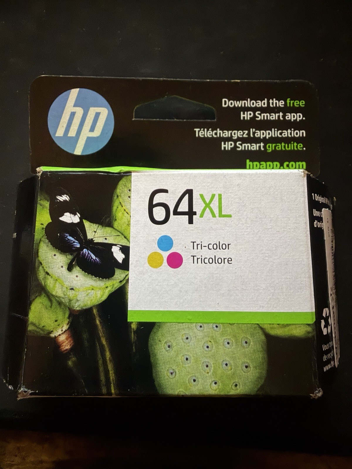 1 PACK Genuine HP 64XL High Yield Ink Cartridge Tri Color (N9J91AN) EXP FEB 2025