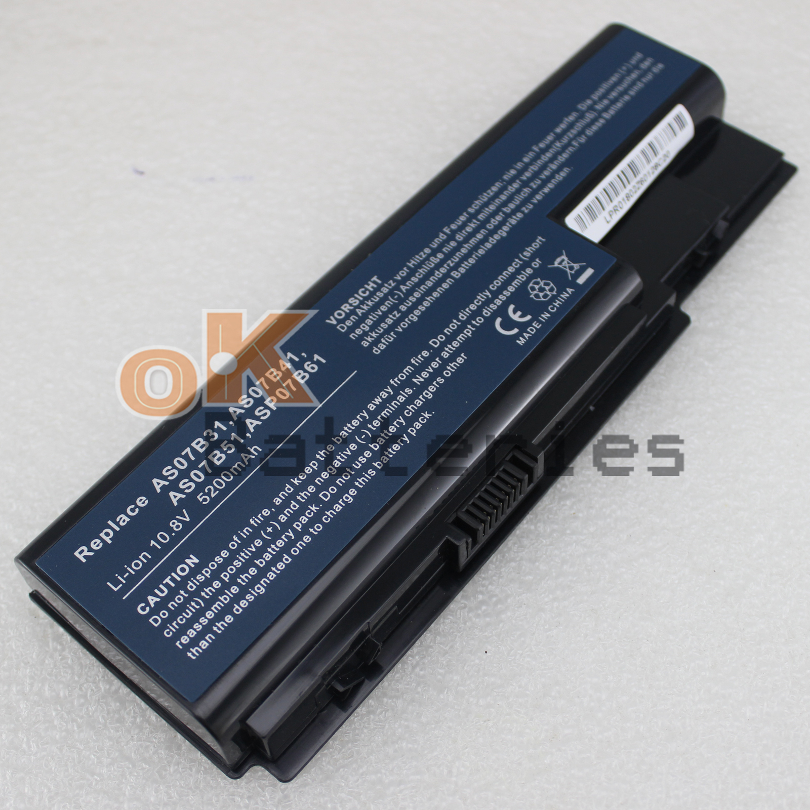 Battery For AS07B41 AS07B31 AS07B51 AS07B61 Acer Aspire 5230 5235 5310 5315 5920